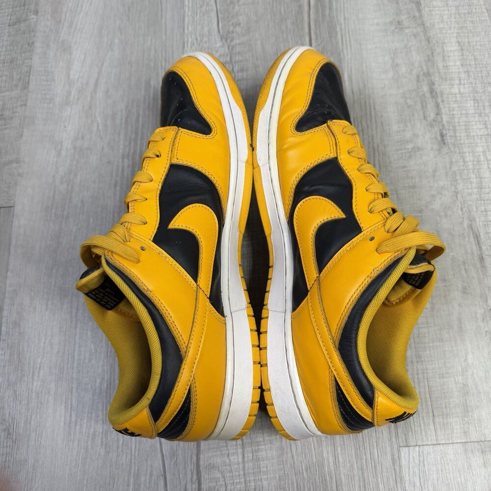 Nike Dunk Low "Goldenrod" Black/Yellow Iowa Men's Size 14 DD1391-004 Pirates C - Picture 8 of 11